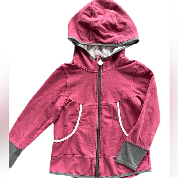 Peek A Boo Beans Girls Pink Zip Hoodie Size 8 - Picture 1 of 5
